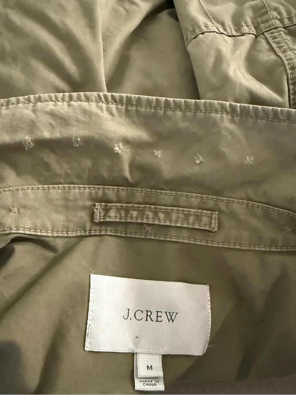 J.Crew Military Utility Field Jacket Army Olive Green M-65 Cotton Medium Olive M